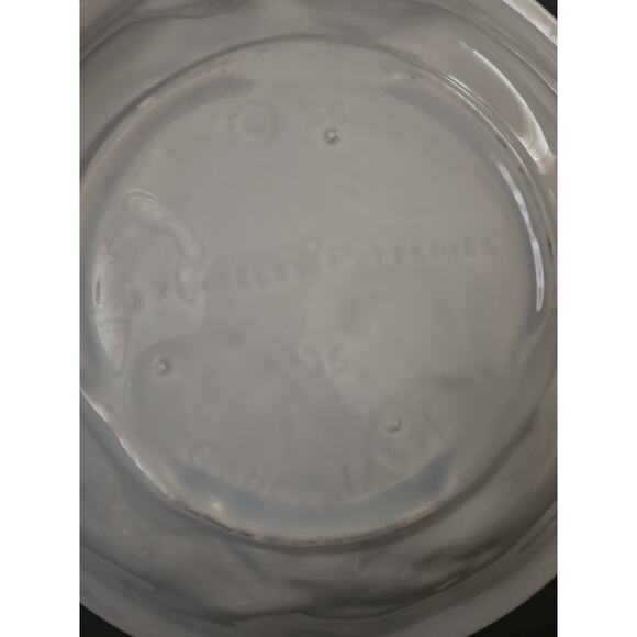 Los Angeles Potteries Embossed Fruit Bowl #36 White Green Vintage 1966 USA MCM - Picture 6 of 7